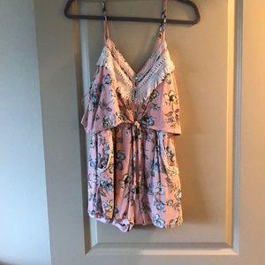 Tea and cup pink romper